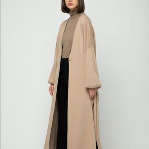 Oak + Fort Long Belted Cardigan Camel XS/S